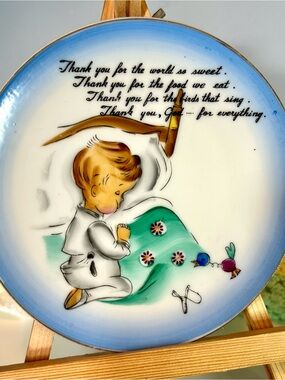 Vintage Lefton Japan Child’s Prayer Plates
Boy & Girl Set